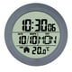 thumbnail image 3 of Reloj de pared digital para baño de 14,6 cm con ventosa, reloj de cocina, calendario mensual. Marco de PP gris, 3 of 9