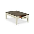 thumbnail image 6 of Steve Silver Cayla Farmhouse Storage Coffee Table in Dark Oak and White, 6 of 7