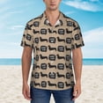 thumbnail image 4 of Haiem Dachshund Dog Woof Printed Hawaiian Shirt for Men - Men’s Casual Beach Summer Shirts - Stretch Fabric with Modern Fit-Medium, 4 of 9