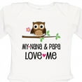 thumbnail image 4 of Inktastic Nana and Papa Love Me Baby Girl Girls Long Sleeve Baby Bodysuit, 4 of 5