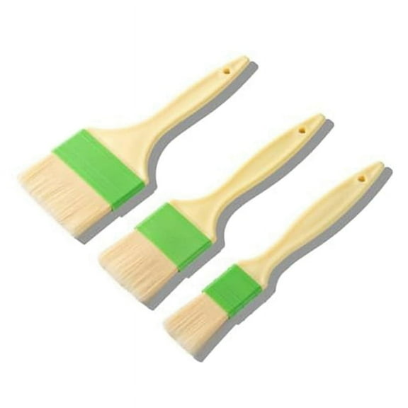 3Pcs Basting Pastry Brush, Cooking Brush Set,Grill Food for Baking, Perfect Marinade, Sauce, BBQ Brushe