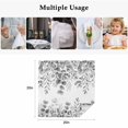 thumbnail image 5 of Cloth Napkins Set of 8 - 20x20 Inches, Grey Eucalyptus Leaves Washable Reusable Table Napkins, Spring Summer Botanical Soft & Absortbent Dining Napkin for Party Wedding Hotel Restaurant, 5 of 8