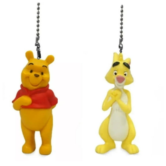 Pooh & Yellow Rabbit PVC Fan Light Lamp Pull Chain Figure Figurine Disney New