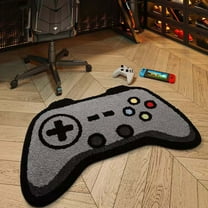 Cute Gaming Rug Cartoon Game Console Game Controller Floor Mats Non Extra Soft Absorbent Rugs Machine Washable Mat Game Room Carpet Shower Mat Indoor Door Mat 23.7*15.6in