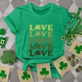 thumbnail image 2 of WREESH Mode de la Saint-Patrick T-Shirt à Col Rond pour Femmes Manches Courtes T-Shirt Imprimé Haut Blouse, 2 of 5