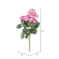 thumbnail image 5 of Vickerman 19.5" Artificial Light Pink Geranium Bush., 5 of 8