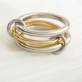 thumbnail image 4 of CUKIXA Gold Stackable Rings for Women Non Tarnish, 18k Gold Plated Cubic Zirconia Rings, Silver Gold Multi Ring Mixed Metals Stack Rings Set-9#, 4 of 10