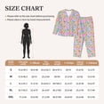 thumbnail image 4 of Fotbe Colorful Cow Skin Pattern Long Sleeve Pajama Set for Women,Sleepwear Set,2-piece Loungewear Set,Soft PJs Comfy Nightwear with Pockets -Large, 4 of 7