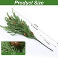thumbnail image 3 of Artificial Norfolk Pine Branches with Pinecones, Realistic Green Plant Stems for Christmas Decoration, Odorless Plastic Foliage for Indoor Outdoor DIY Holiday Arrangements and Centerpieces, 3 of 6