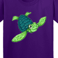 thumbnail image 4 of Inktastic Sea Turtle with Swirls Youth T-Shirt, 4 of 5