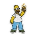 thumbnail image 2 of The Simpsons Patch Homer Beer In Hand Embroidered Iron On, 2 of 3