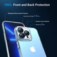 thumbnail image 2 of [3 en 1] Diseñado para iPhone 13 Pro Max Funda de 6,7 pulgadas, con 2 paquetes de protector de pantalla de vidrio templado + 2 paquetes de protector de lente de cámara [protección de grado militar] a, 2 of 5
