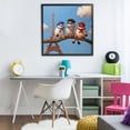 thumbnail image 3 of Stupell Industries Rustic Lodge Parisian Chic Birds in Paris Black Framed Giclee Art, 24 x 24, by Lucia Heffernan, 3 of 8