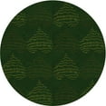 thumbnail image 1 of Ahgly Tapis Rond Lavable en Machine Intérieur Transitionnel Vert Émeraude Profond, 5 Pieds Rond, 1 of 7