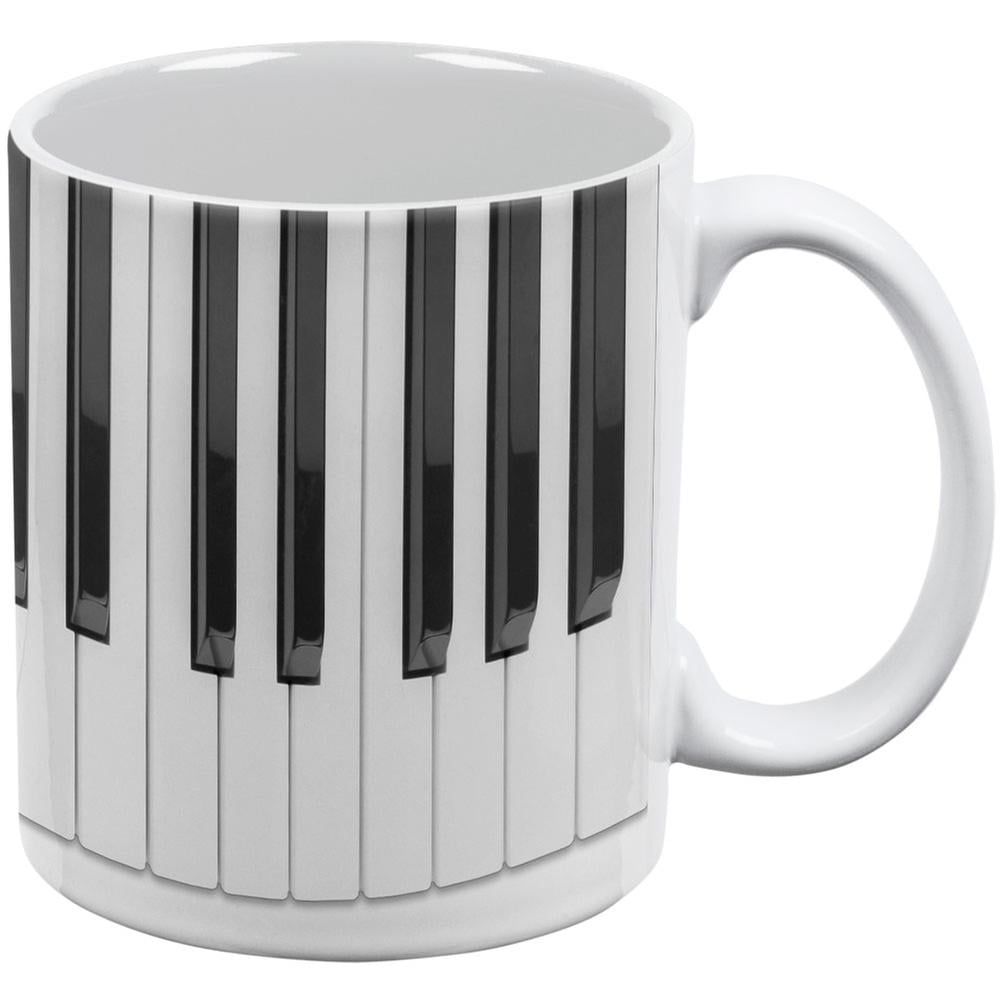 Piano Keys Black All Over Coffee Mug - Walmart.com