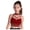 Burgundy, variant on Kids Girls Sleeveless Sparkle Rhinestones Crop Tops for Cheerleading Dance Gymnastics Sports Yoga Workout Burgundy 10