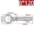 thumbnail image 1 of 304 Stainless Steel Expansion Bolts With Rings Wall Anchors Eye Screws 6/8/10mm, 1 of 6