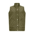 thumbnail image 6 of Women's Stand Collar Sleeveless Vest, Quilted Zip Up Vest, Lightweight Puffer Vest, Warm Winter Vest Top, Casual Outerwear Vest, Pocket Detail Sleeveless Jacket Camouflage, 6 of 9
