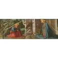 thumbnail image 2 of Fra Filippo Lippi and Workshop 24x11 Gold Ornate Framed and Double Matted Museum Art Print Titled - The Nativity (Probably C. 1445), 2 of 4