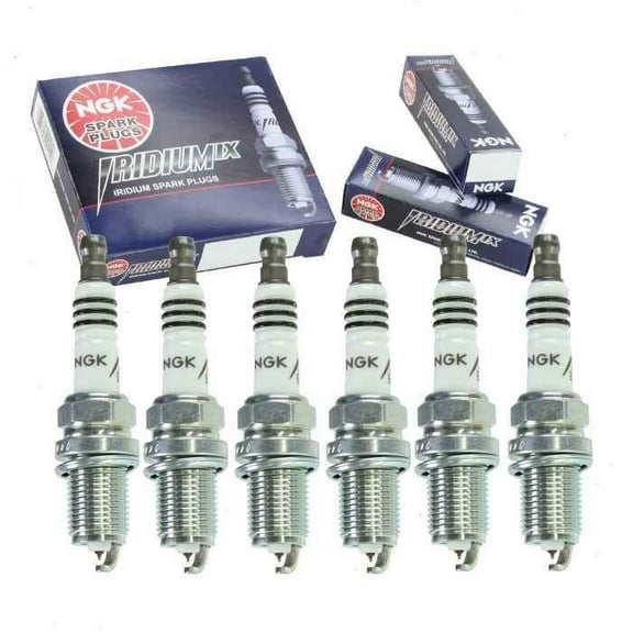 6 pc NGK Iridium IX Spark Plugs compatible with Nissan Xterra 3.3L V6 2000-2004