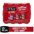 thumbnail image 4 of (12 pack) Ol' Roy Cuts in Gravy Wet Dog Food Variety Pack: Filet Mignon, Ribeye, New York Strip, 13.2 oz, 4 of 10