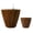Dark Brown, variant on 2-Pack 10 in.Dark Wood Plastic Self-watering Planter Pot