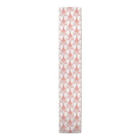 

Creative Products Coral Elegant Octopus 16x72 Poly Twill Table Runner