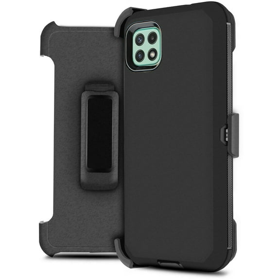 for Boost Celero 5G/ Samsung Galaxy A22 5G (NOT FIT A22 4G) Case Heavy Duty Shock Absorption Kickstand Armor Case with Belt Swivel Clip Holster Cover