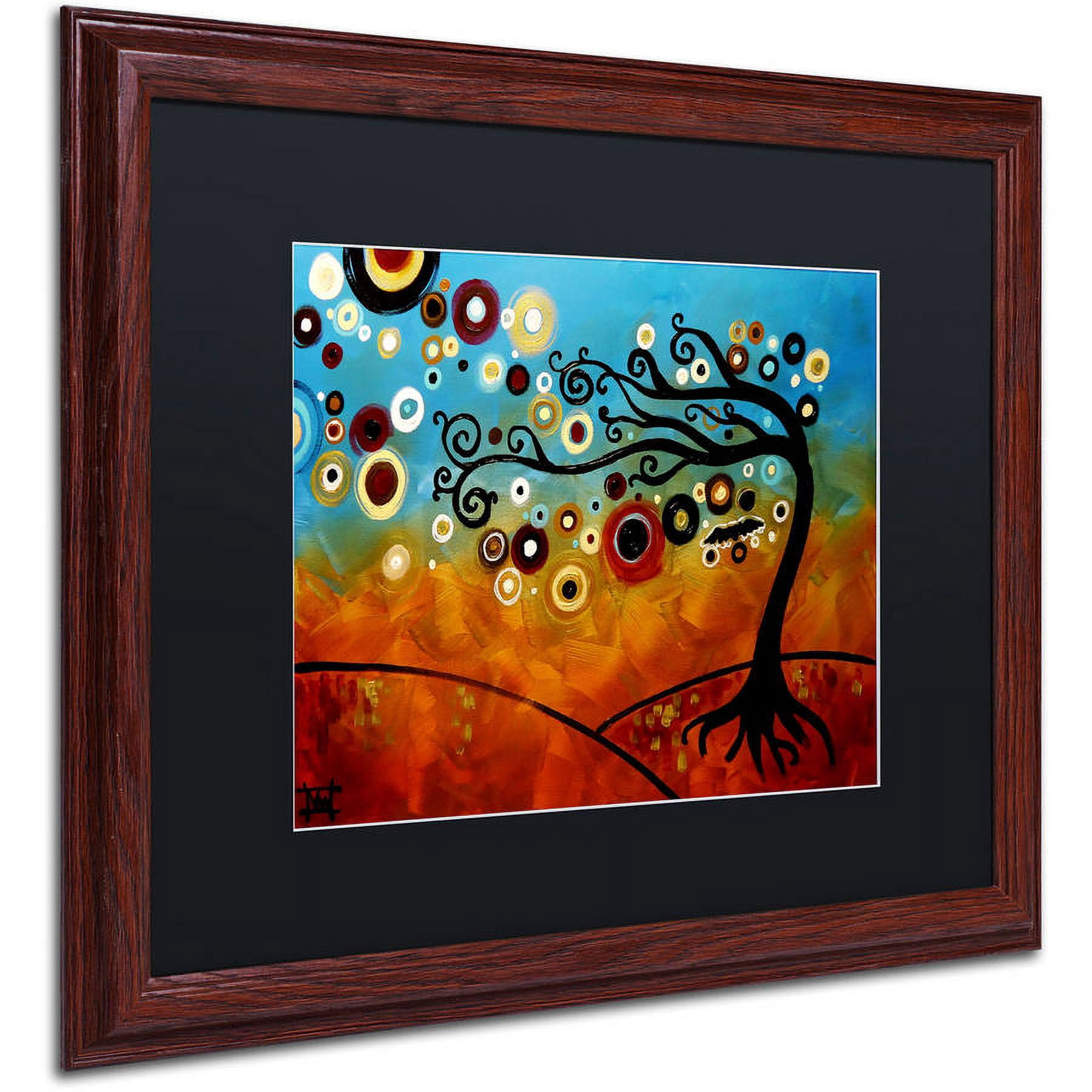 Trademark Fine Art "144" Canvas Art by Natasha Wescoat, Black Matte, Wood Frame