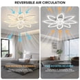 thumbnail image 2 of NACATIN White Reversible Ceiling Fan with Remote Control, 2 of 8