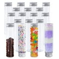 thumbnail image 3 of 15Pcs 110Ml Plastic Test Tube,Clear Flat Tubes,Plastic Tubes with Screw Caps for Candy,Beans,Party Decor, 3 of 8