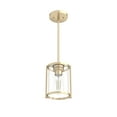 thumbnail image 5 of Hunter - Astwood 1-light Alturas Gold, Mini Pendant Light, Dimmable, Caged Style, Cylinder Shaped, for Bedrooms, Dining, Living Rooms - 19952, 5 of 8