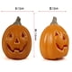 thumbnail image 2 of Seyotauo Halloween Light Up Pumpkin Jack Lantern Pumpkins Decor Vintage Plastic Pumpkin Statue Halloween Table Decor Vintage Pumpkins Lights for Porch, Fireplace Mantle Home Party Decor, 2 of 2