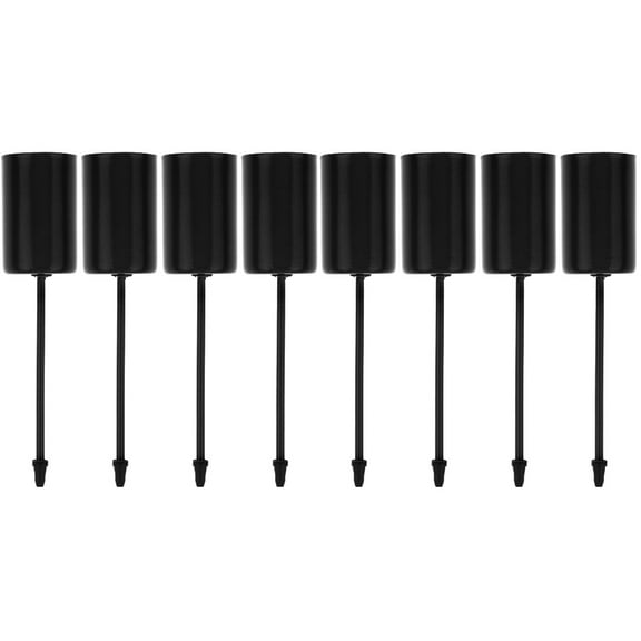 Jiyike 8 pcs Candle Holder Stakes Taper Candlestick Holders with Spike Candle Cup for Wreath Garland