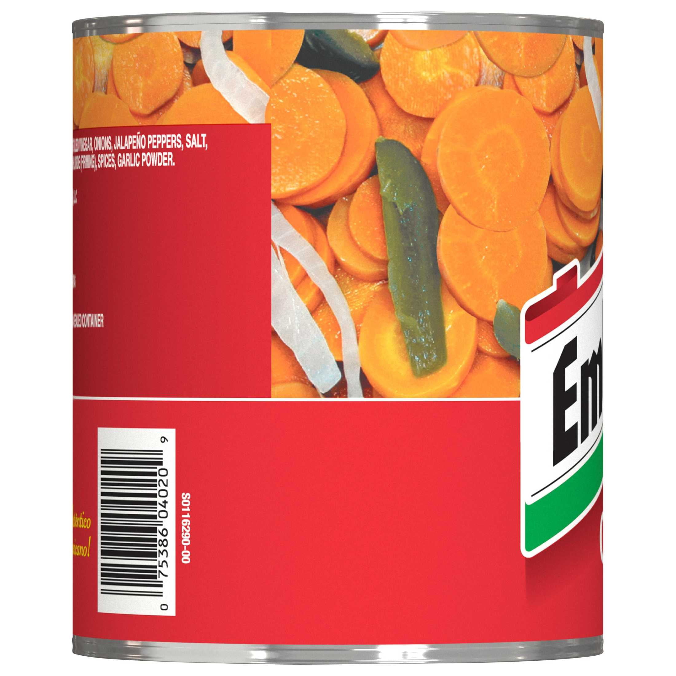 (2 pack) EMBASA Carrots in Escabeche, Shelf-Stable, Kosher, 26 oz Steel Can