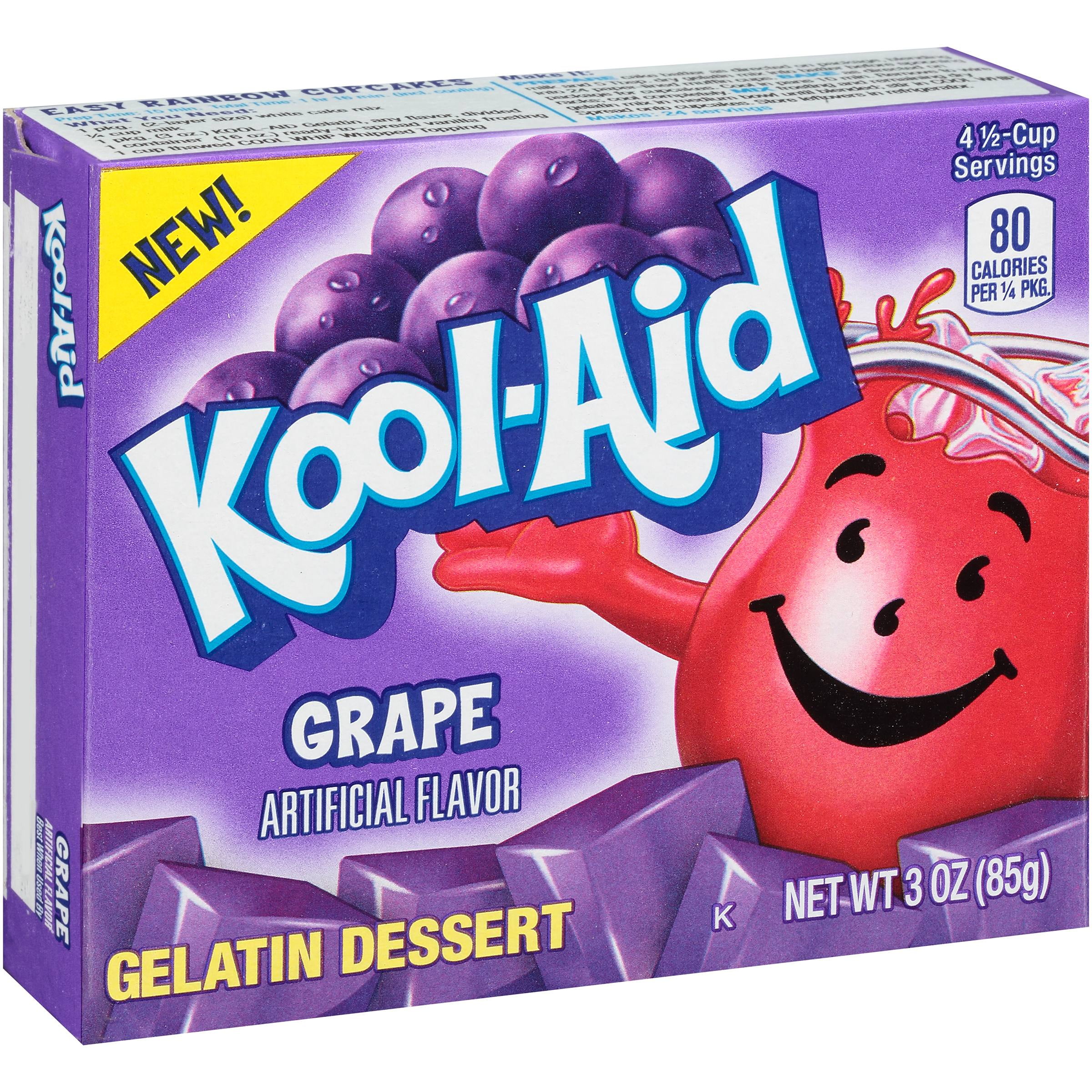 Kool-Aid Grape Gelatin Dessert Mix 3 oz. Box by Kraft Foods, Inc.
