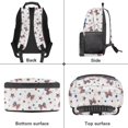 thumbnail image 6 of HUISEFOR American Flag Bow Backpack for School Kids Girls 17 Inch Large Capacity Kids Backpack, Lightweight Multifunctional College Students Backpacks Casual Shoulder Bookbag, 6 of 7