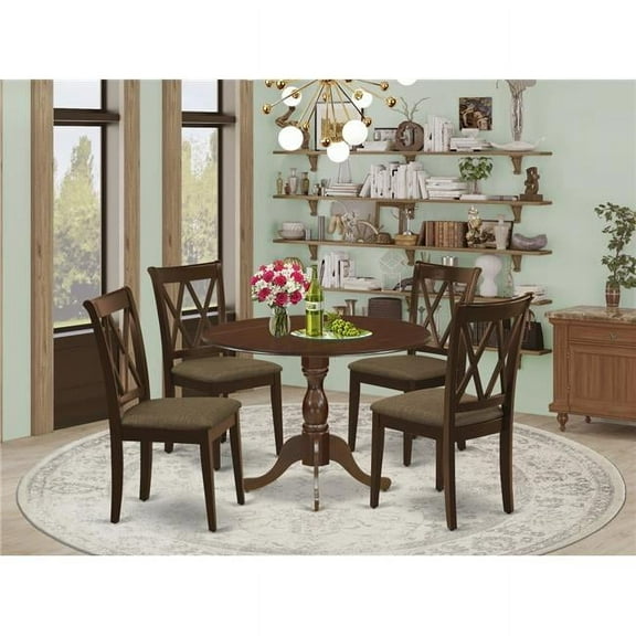 5 Piece Dublin Dinette Set - Mahogany