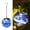Blue, variant on Mumtop Hanging Solar Glass Lights Lantern Outdoor - Gazing ball LED Solar Powered Waterproof Landscape Lanterns with Mosaic Design for Patio, Yard, Garden and Pathway Decoration