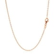thumbnail image 3 of 18k Rose Gold Round Oval Link Chain 1.5mm, 3 of 4