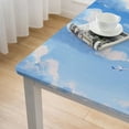 thumbnail image 4 of HAOXIT Cloud Tablecloths-Cartoon Story Party Supplies Blue Sky White Clouds Rectangular Square Table Covers Cloud Themed Decorations for Baby Shower,Birthday 40*40, 4 of 7