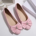 thumbnail image 6 of Miluxas Women's Ballet Flat Shoes Bowknot Flats Round Toe Wedding Flats Pink 6(37), 6 of 9