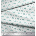 thumbnail image 2 of Soimoi Georgette Viscose Fabric Diamond & Bicycle Shirting Print Fabric by Yard 42 Inch Wide, 2 of 3