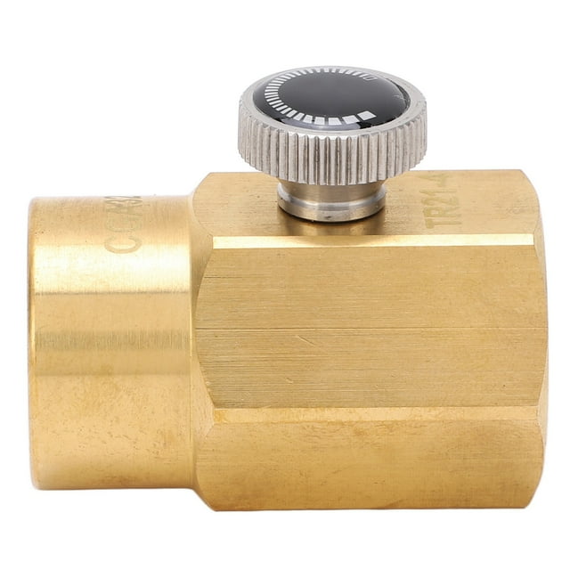 CO2 Refill Connector, Corrosion Resistant Brass Replacement Parts Sealing CO2 Cylinder Adapter with Gasket Rings for Household Soda Maker