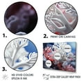 thumbnail image 3 of Designart "The Dance Of White Coral And Anemones" Coastal Coral Under Water Floater Framed Canvas Prints, 3 of 5