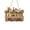 Brown, variant on House Shaped Hat Coat Hooks with 4 Hooks, Decorative Wall Mounted Key Holder for Entryway, Front Door, Hallway (Multi-Color, One Size)