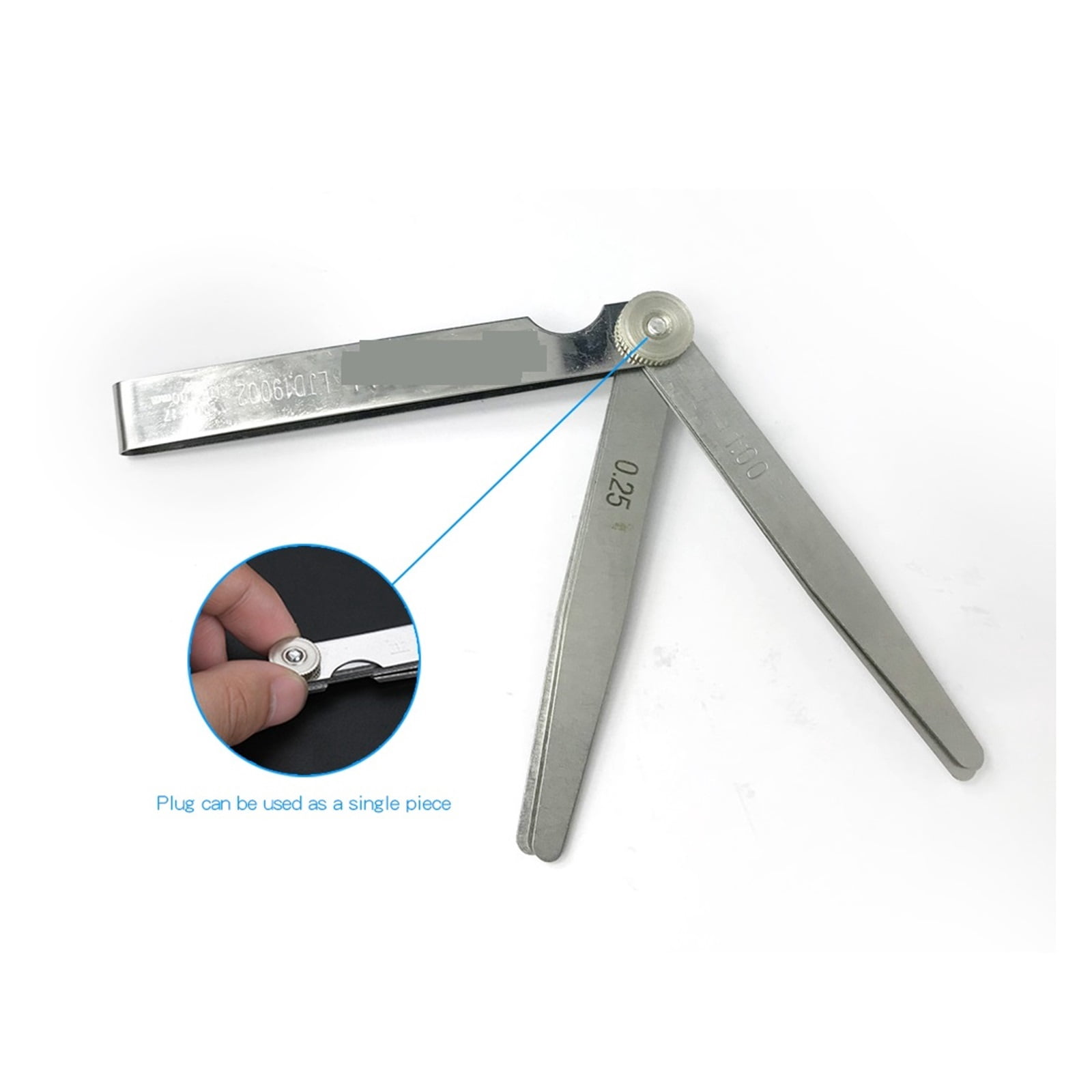 Feeler Gauges 0.02-1.00MM Metric Feeler Gauge Foldable Thickness Gap Metric Filler Feeler Gauges For Measurements Tool ,Easy to Use