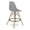 Gray, variant on Aron Living Pyramid 28" Plastic and Wood Counter Stool in Green