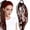Brown, variant on Elastic Dread Ponytail,with Hair Tie,22" Boho Braided Ponytail Extension,with Beads Shell and Charm Details,Hand-braided Braids Long Dreadlock Ponytail Extension for Women Men