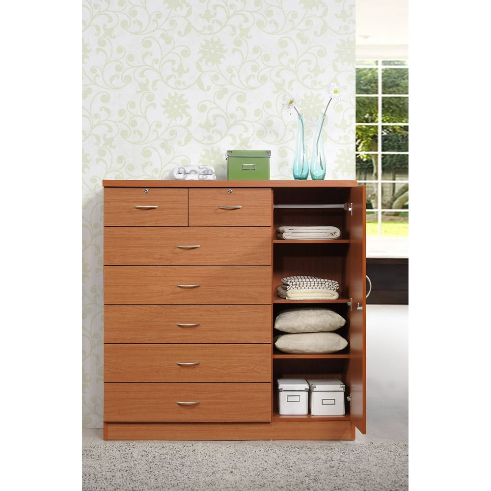 Hodedah 7Drawer Jumbo Dresser, Multiple Colors